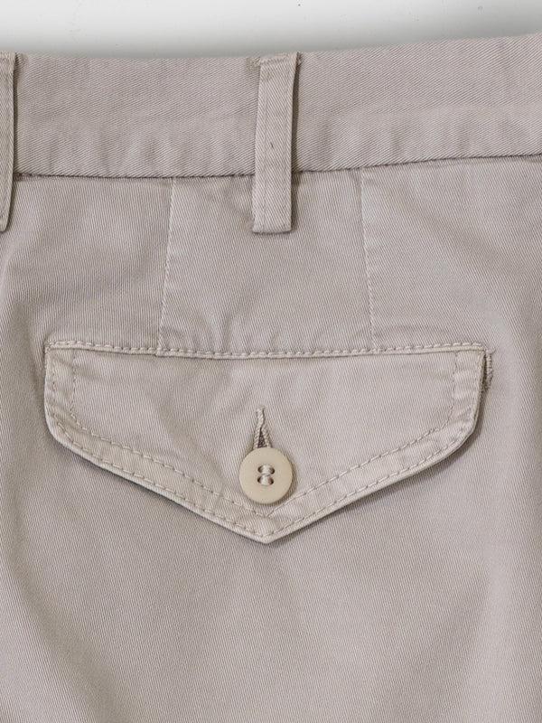 Rota Sport Summer Light Beige Cotton Supima Sport Trousers With Flaps