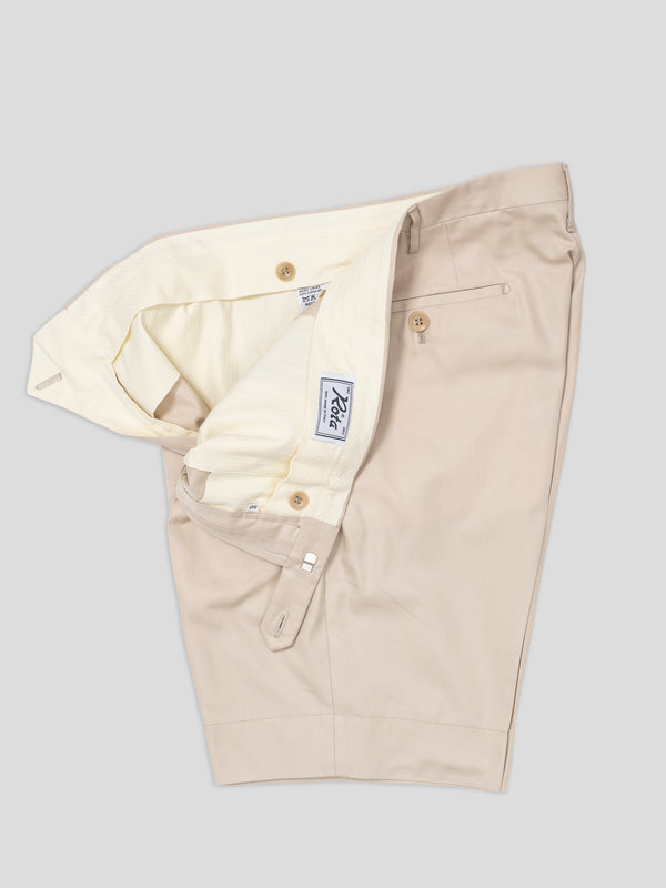 Rota Summer Light Beige Pair Of Regular Fit Supima Cotton Bermuda