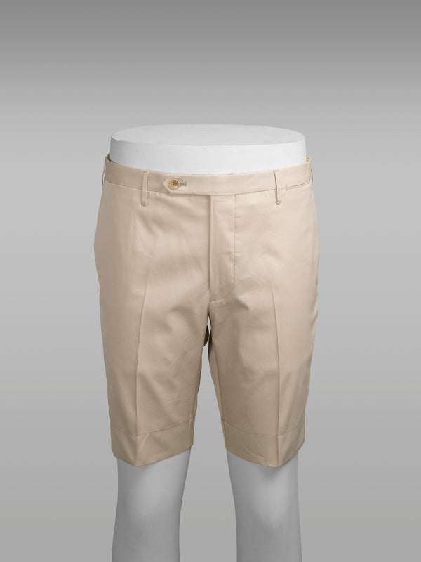 Rota Summer Light beige pair of regular fit supima cotton bermuda