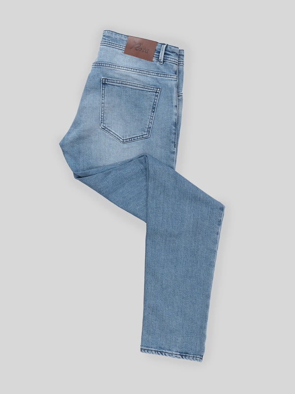 Rota Sport Four Seasons Light Blue Denim Cotton 5 Pockets Trousers