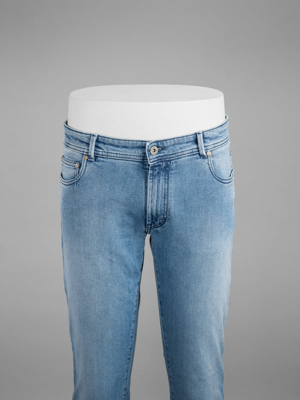 Rota Sport Four Seasons Light blue denim cotton 5 pockets trousers