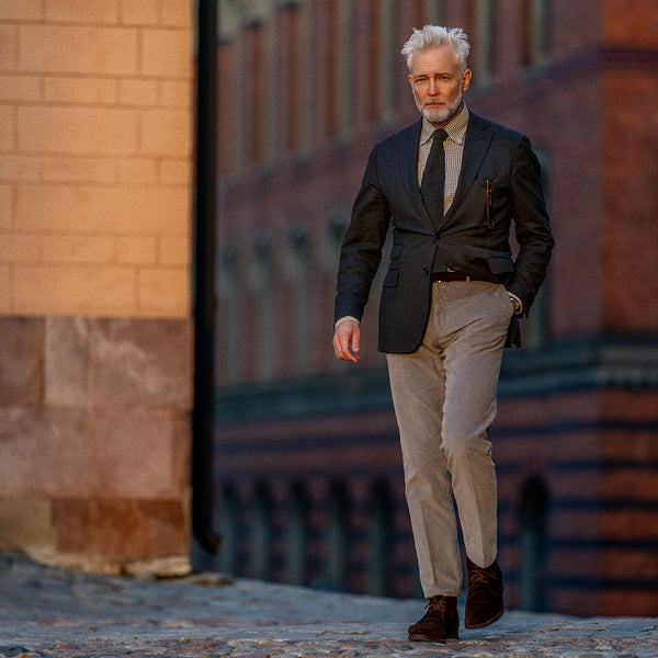 Rota Sport Winter Light Grey Corduroy Sport Trousers