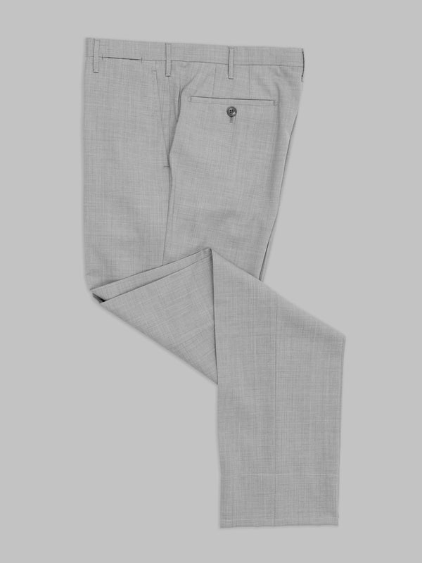 Rota Summer Light Grey Pair Of Regular Fit Elastic Wool Trousers
