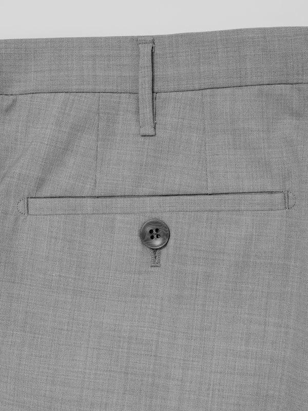 Rota Summer Light Grey Pair Of Regular Fit Elastic Wool Trousers