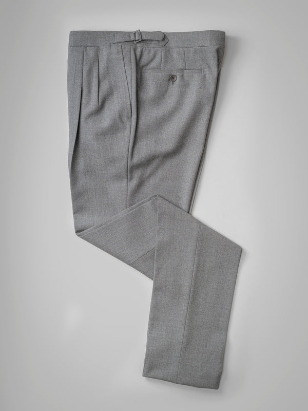 Rota Winter Light Grey Pair Of Regular Fit Fourply Wool Trousers