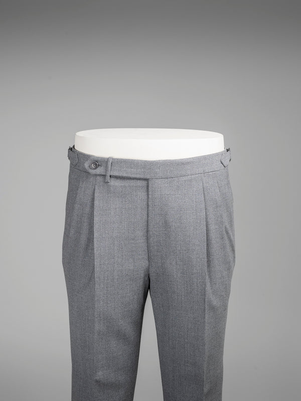 Rota Winter Light grey pair of regular fit fourply wool trousers