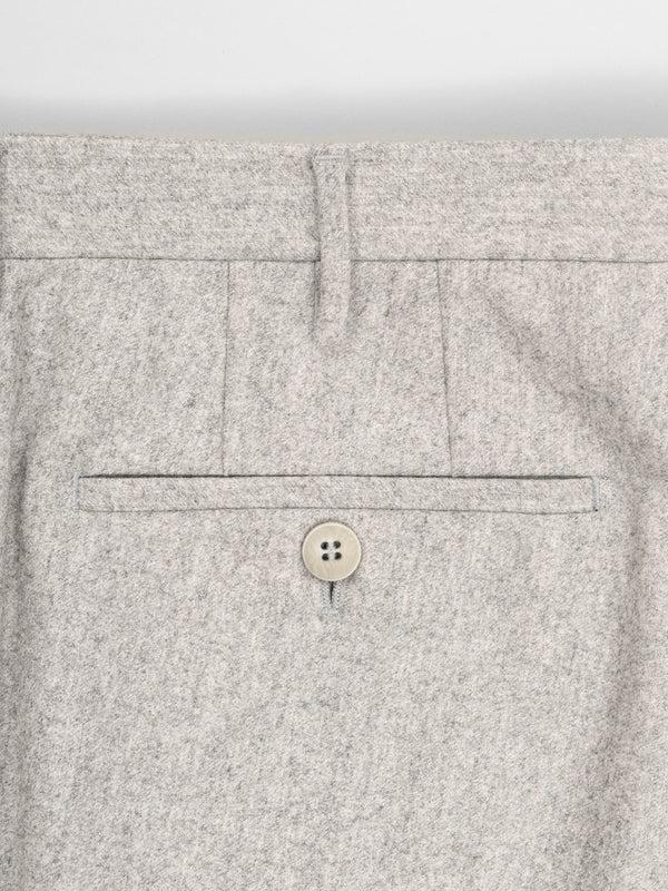 Rota Winter Light Grey Pair Of Regular Fit Wool Flannel Trousers
