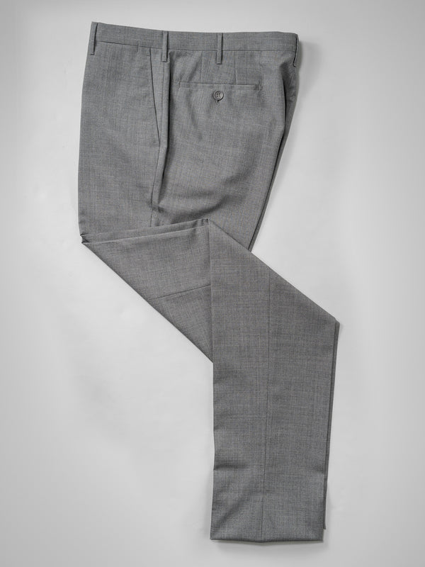 Rota Summer Light Grey Pair Of Regular Fit Wool Trousers