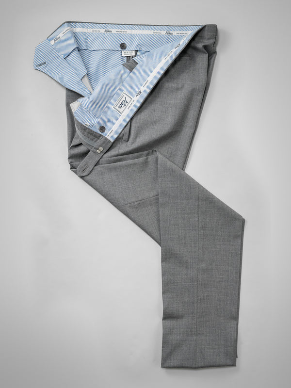 Rota Summer Light Grey Pair Of Regular Fit Wool Trousers