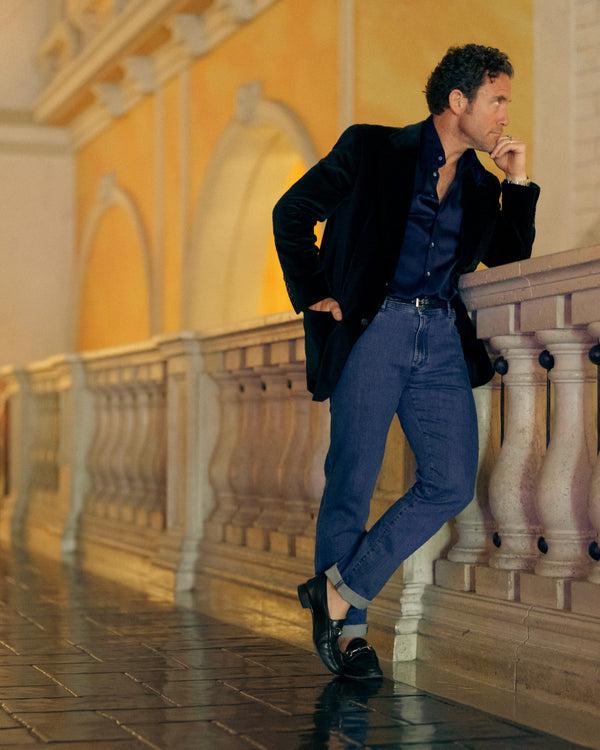 Rota Sport Four Seasons Medium Blue Denim Cotton 5 Pockets Trousers