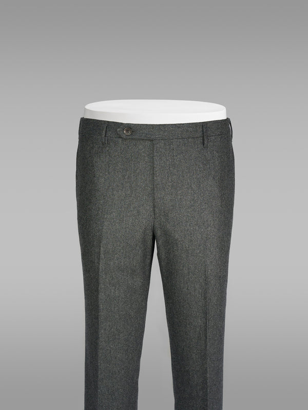 Rota Winter Medium grey flannel regular fit trousers