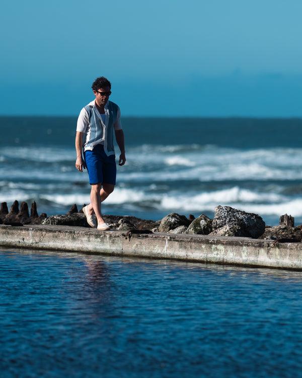 Rota Summer Bright Blue Cotton Bermuda