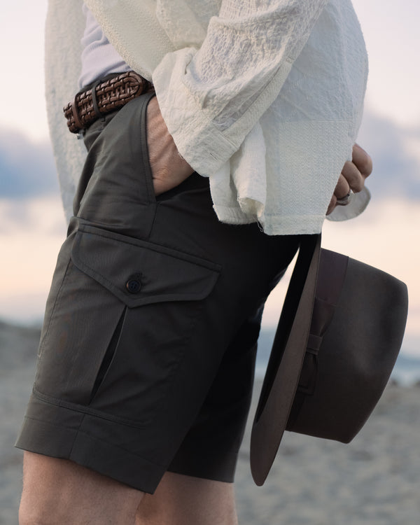 Rota Summer Green Cotton Bermuda Cargo