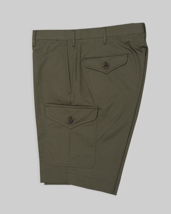 Rota Summer Green Cotton Bermuda Cargo