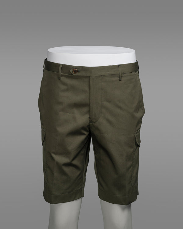 Rota Summer Green cotton bermuda cargo
