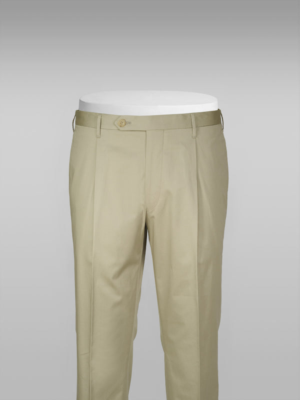 Rota Summer Light beige cotton elastan trousers