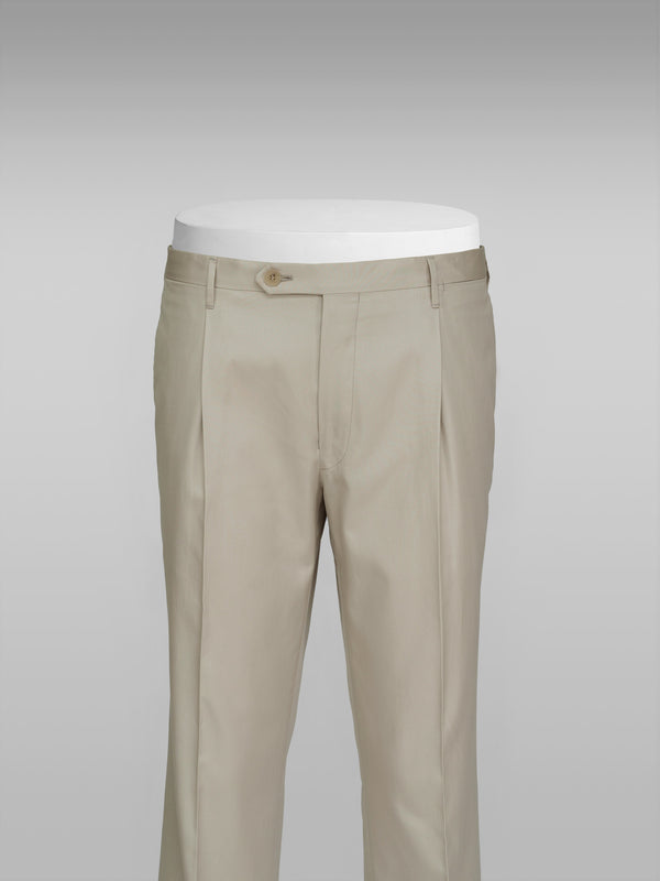 Rota Summer Light beige supima cotton trousers