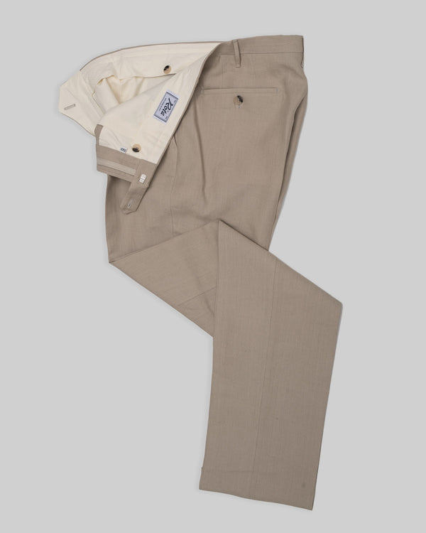 Rota Summer Roma Light Beige Linen Trousers
