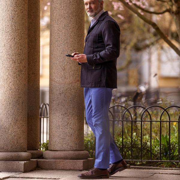 Rota Summer Sky Blue Cotton Trousers