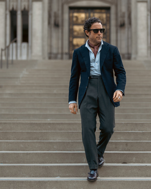 Rota Summer Venezia Dark Grey Wool Trousers