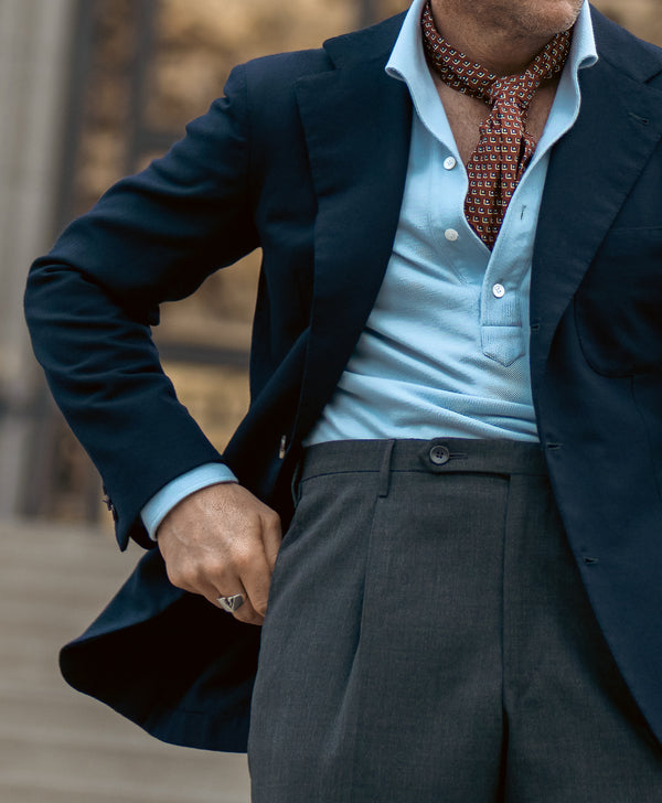 Rota Summer Venezia Dark Grey Wool Trousers