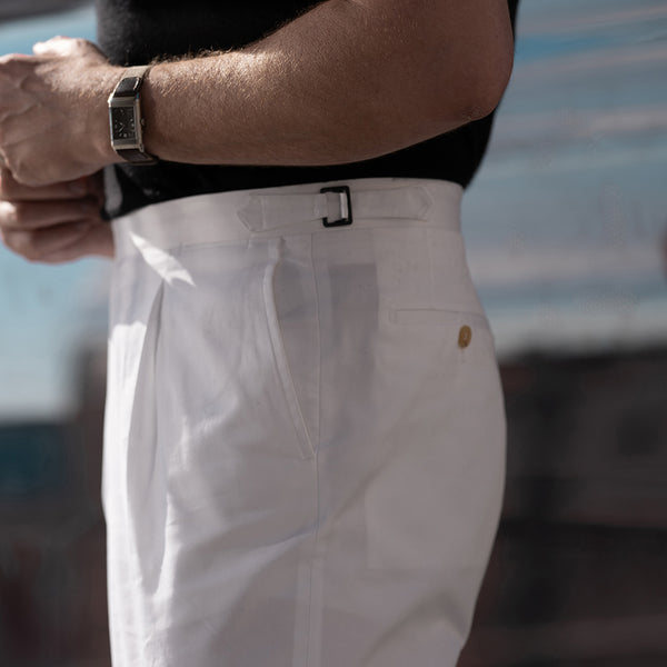 Rota Summer White Supima Cotton Trousers