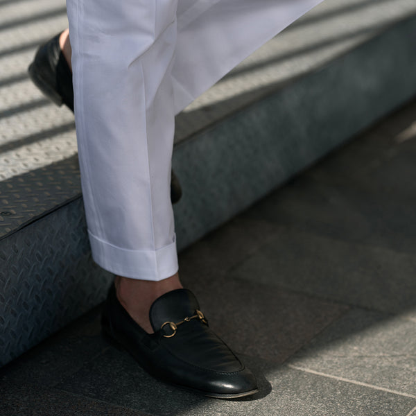 Rota Summer White Supima Cotton Trousers