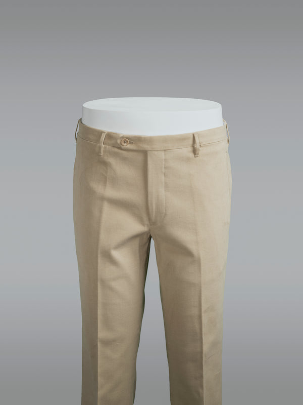 Rota Winter Beige cotton elastan trousers