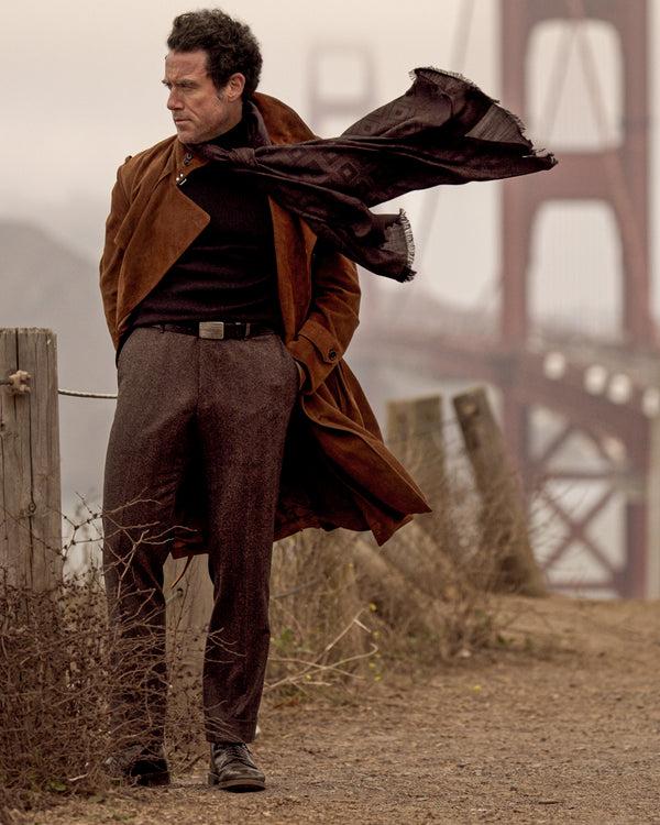 Rota Winter Brown Herringbone Flannel Trousers