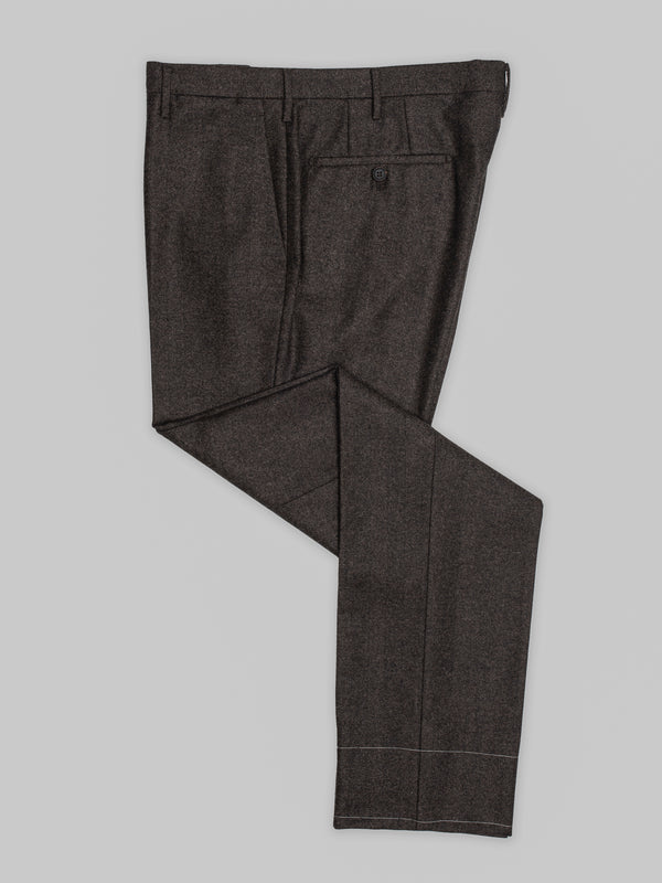 Rota Winter Brown Herringbone Flannel Trousers
