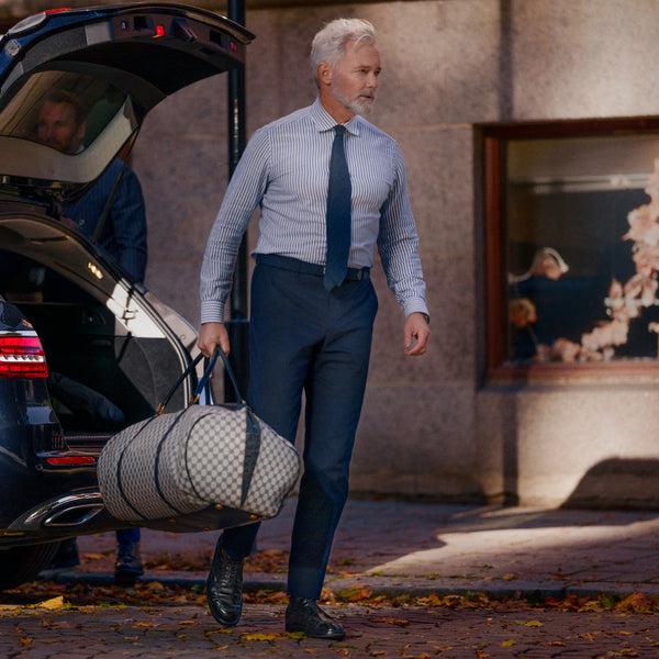 Rota Winter Dark Blue Cotton Elastan Trousers