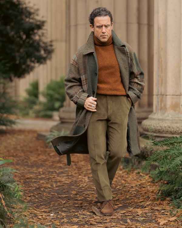 Rota Winter Green Corduroy Medium Wale Trousers