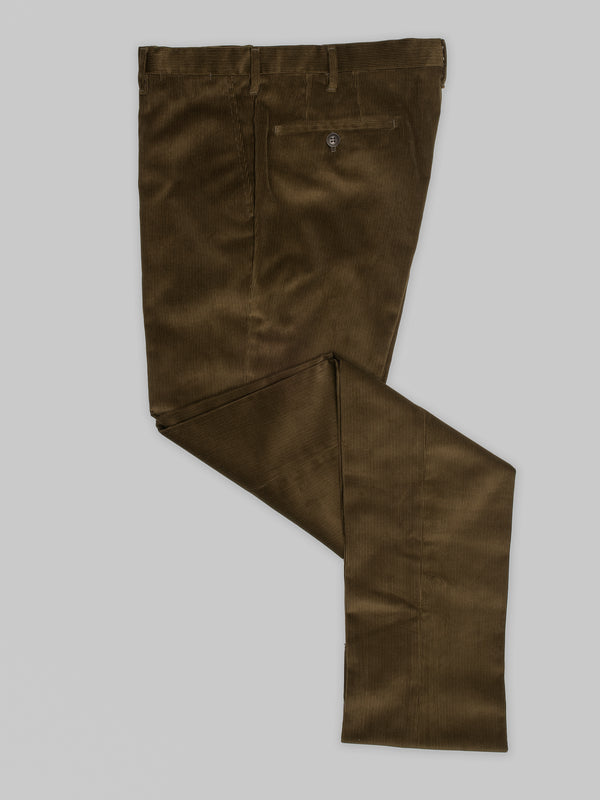 Rota Winter Green Corduroy Medium Wale Trousers