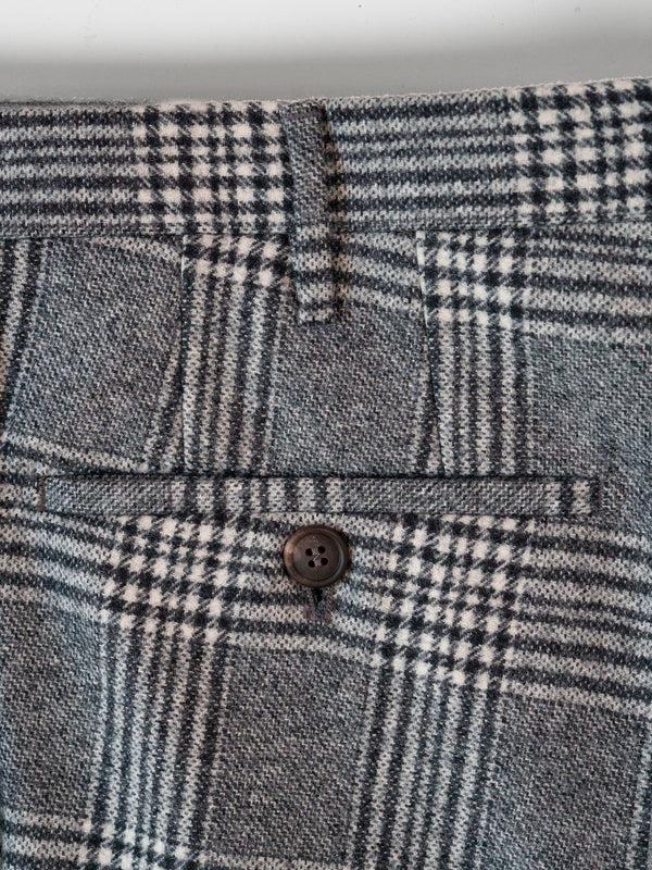 Rota Winter Grey Check Flannel Trousers