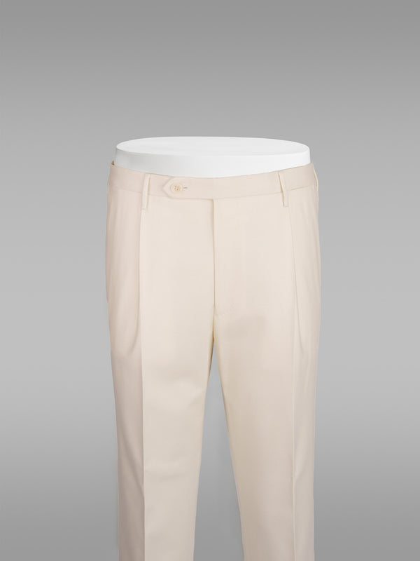 Rota Winter Ivory flannel trousers