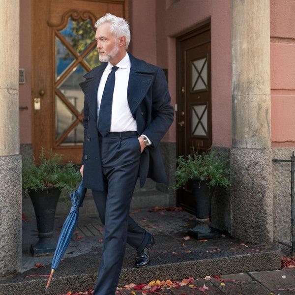 Rota Winter Venezia Dark Blue Wool Trousers