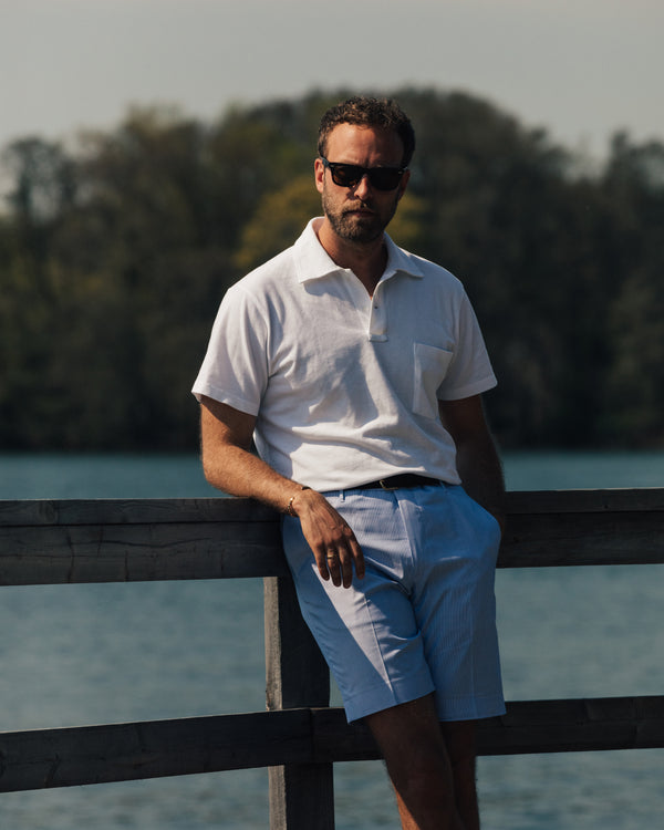 Rota Summer Sky Blue Pair Of Regular Fit Cotton Bermuda