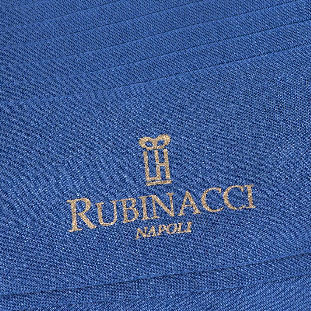 Rubinacci Calze In Filo Di Scozia A Costina Bluette