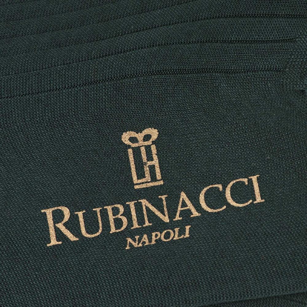 Rubinacci Calze In Filo Di Scozia A Costina Verde Bosco