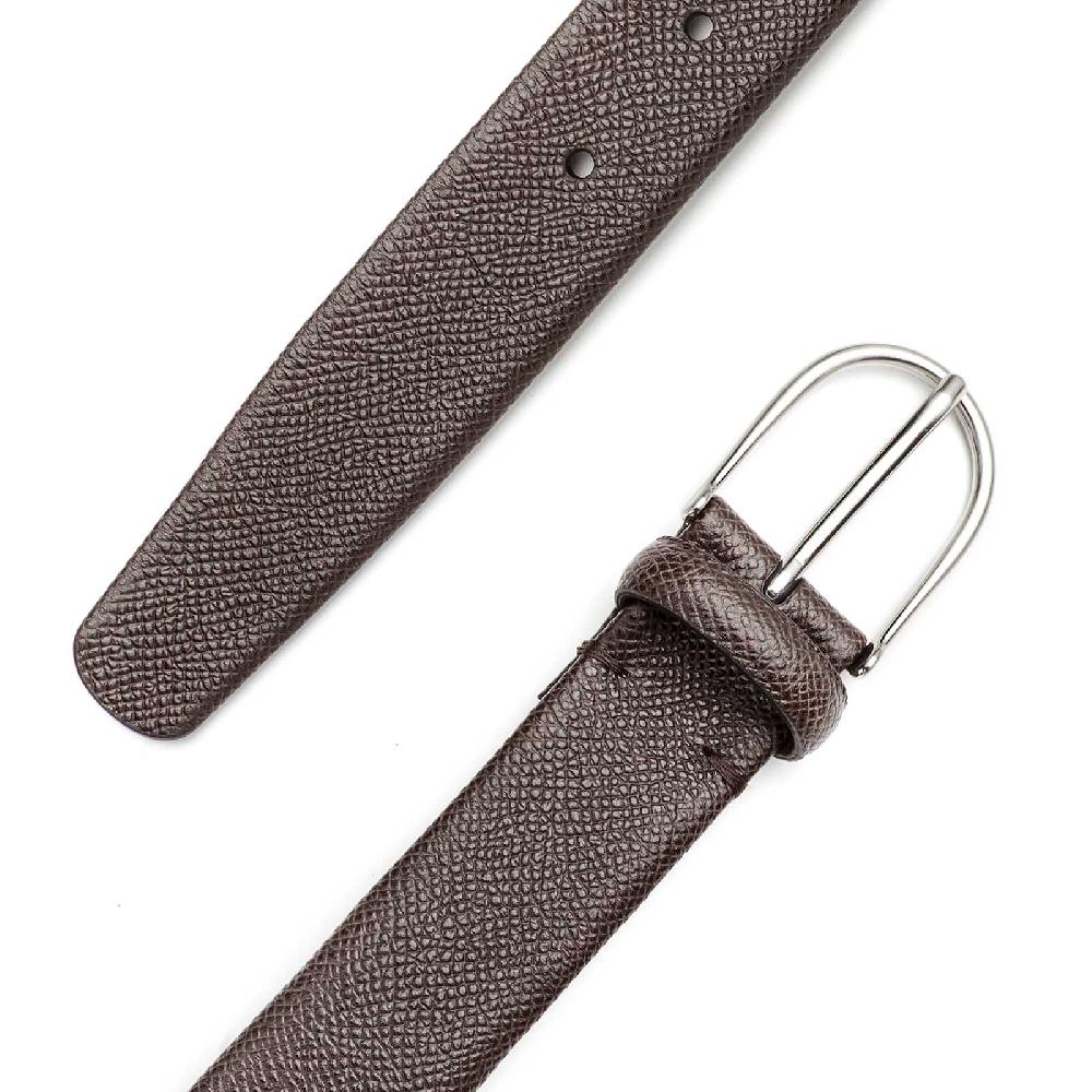 Rubinacci Cintura Tubolare Stampa Alpina Testa Di Moro