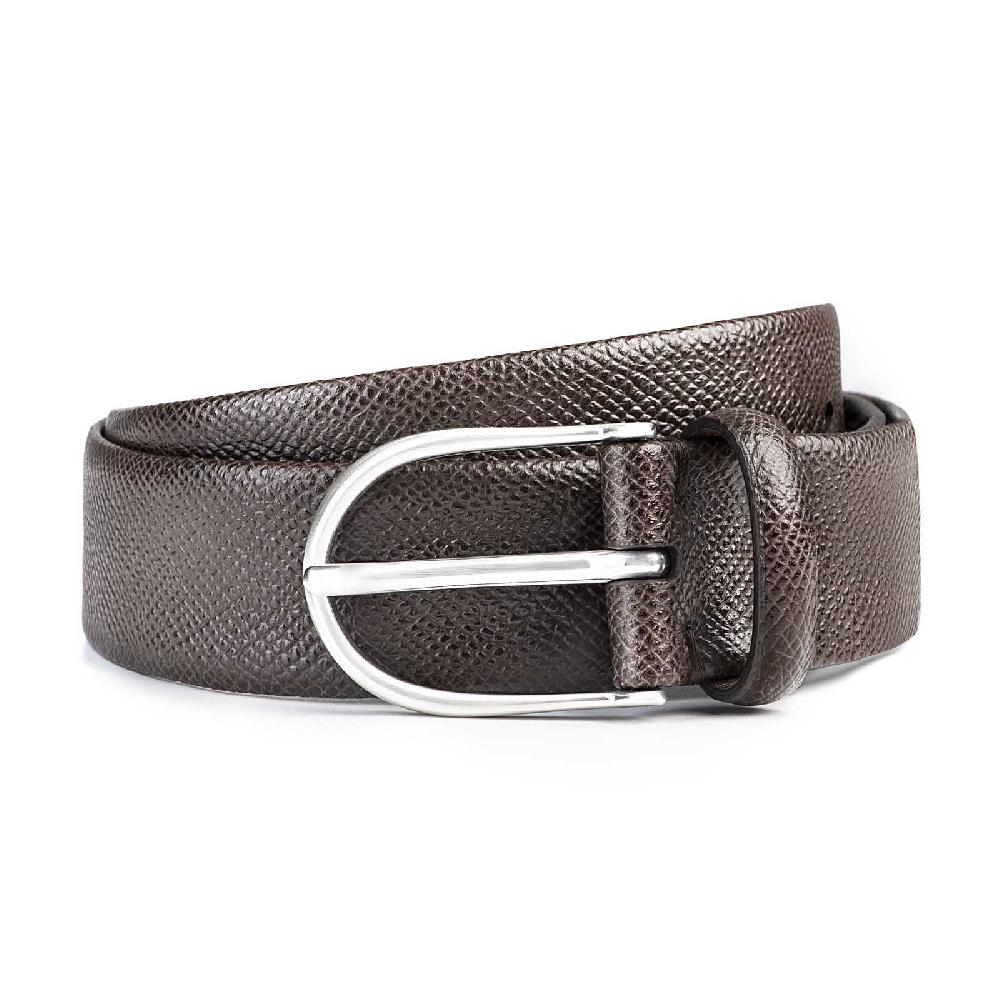 Rubinacci Cintura tubolare stampa alpina testa di moro