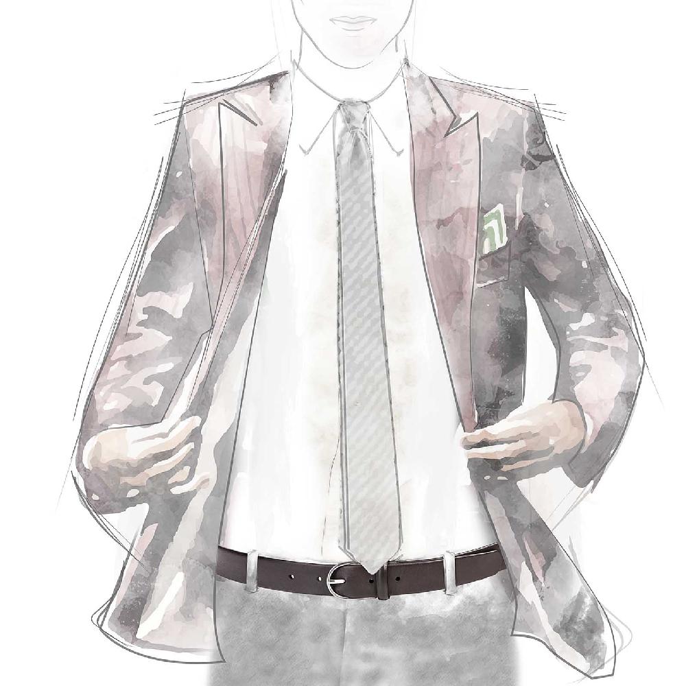 Rubinacci Cintura Tubolare Vitello Nappato Testa Di Moro