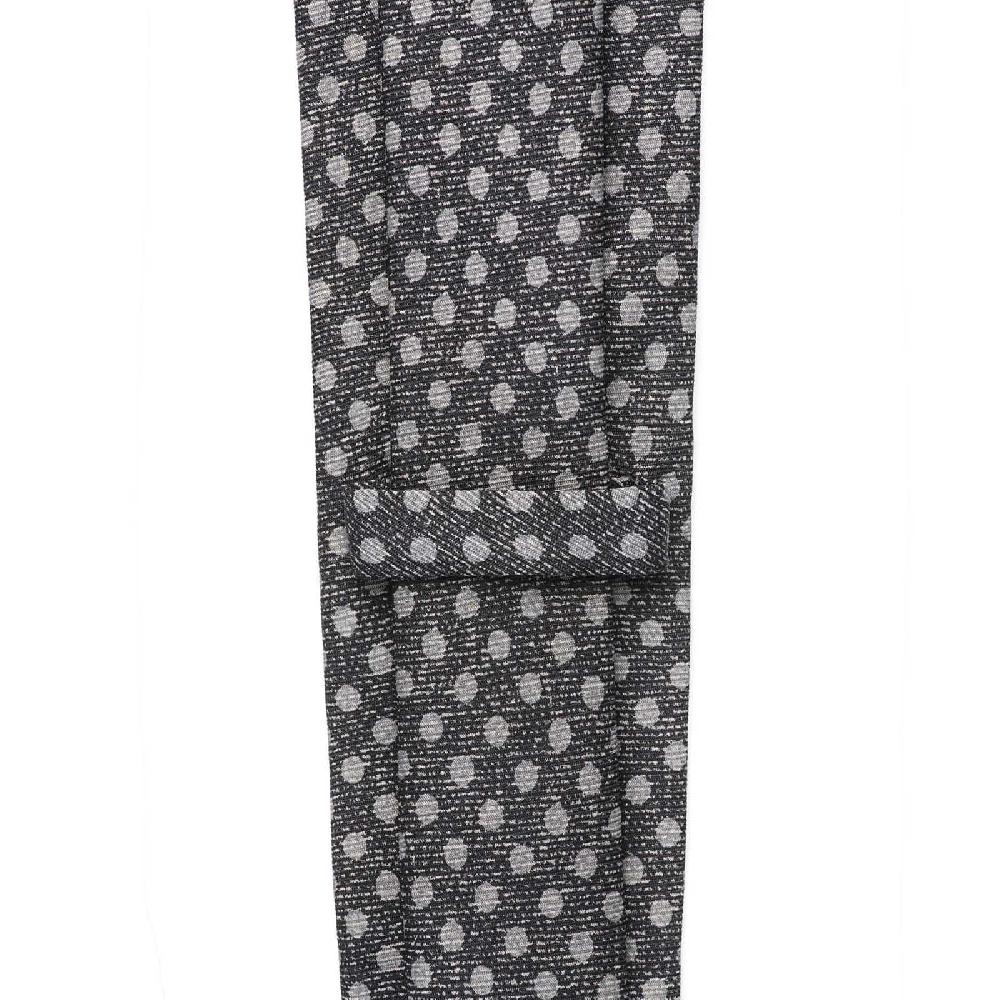 Rubinacci Cravatta In Twill Di Seta Con Stampa Pois Grigio