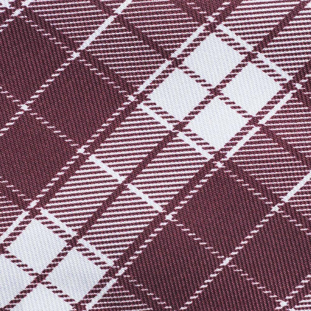 Rubinacci Cravatta In Twill Di Seta Con Stampa Quadri Marrone