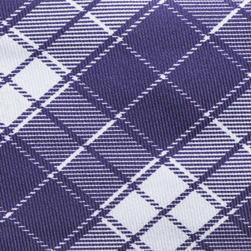 Rubinacci Cravatta In Twill Di Seta Con Stampa Quadro Viola