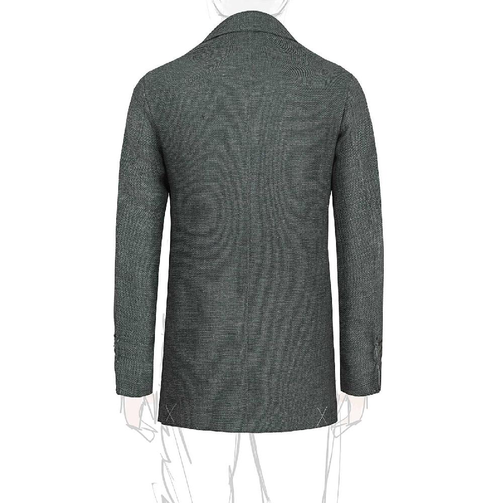 Rubinacci Giacca In Lino E Lana Super Leggera Verde