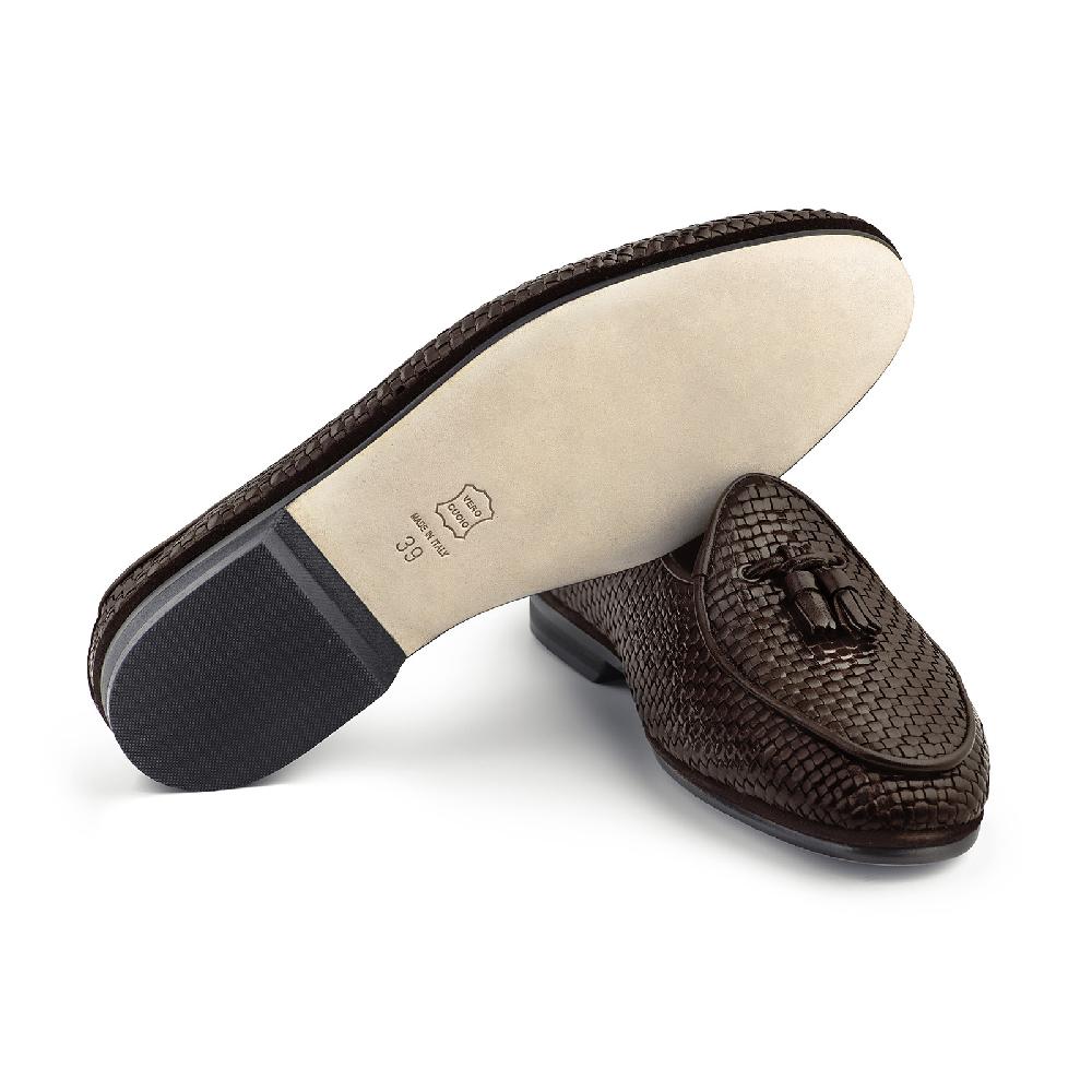 Rubinacci Marphy Intreccio Testa Di Moro Con Nappine