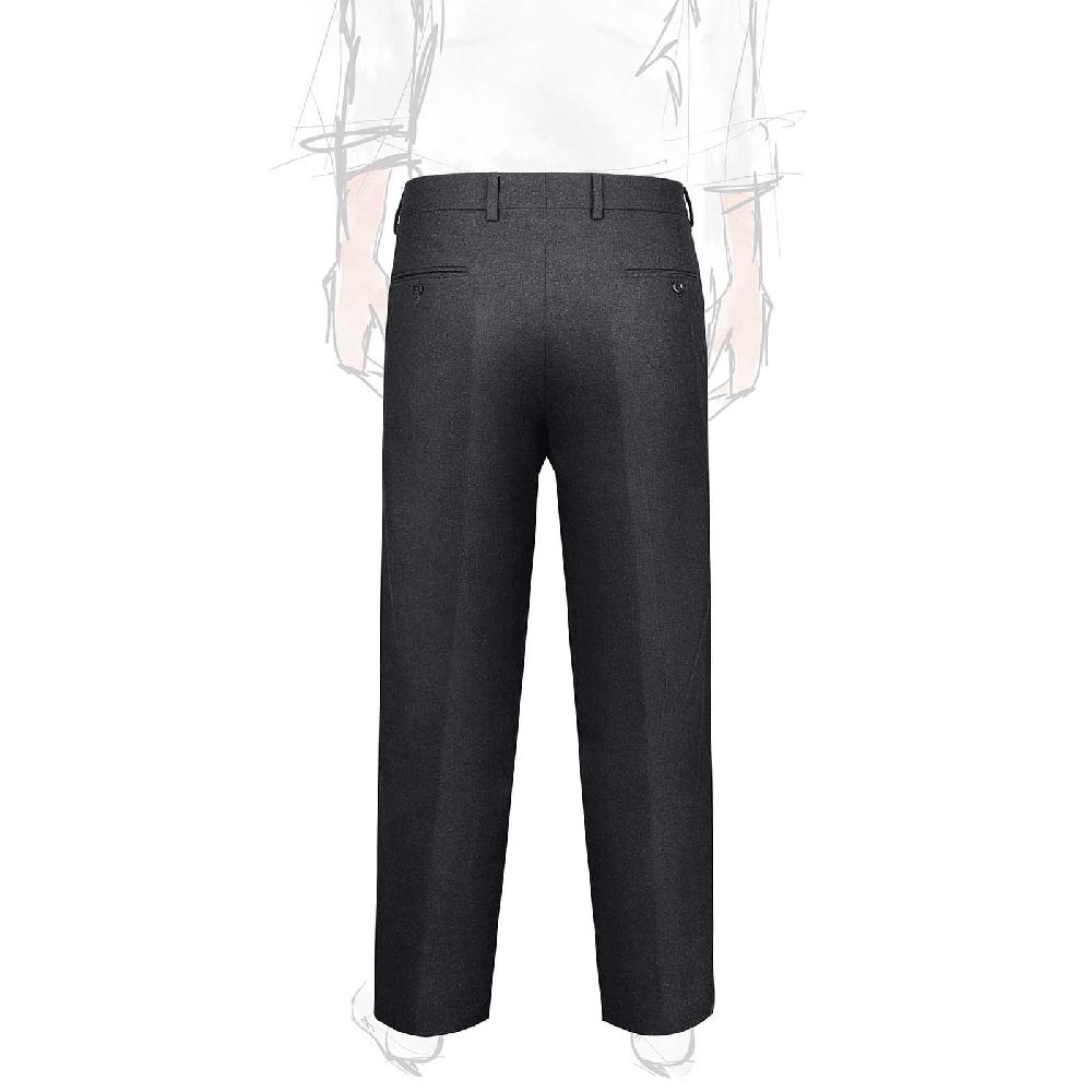 Rubinacci Pantalone 2 Pinces In Flanella Grigio Scuro