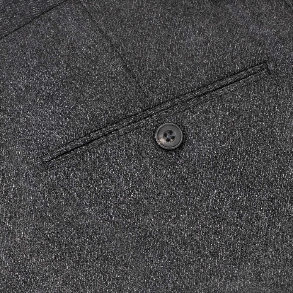 Rubinacci Pantalone Casual In Flanella Grigio Scuro