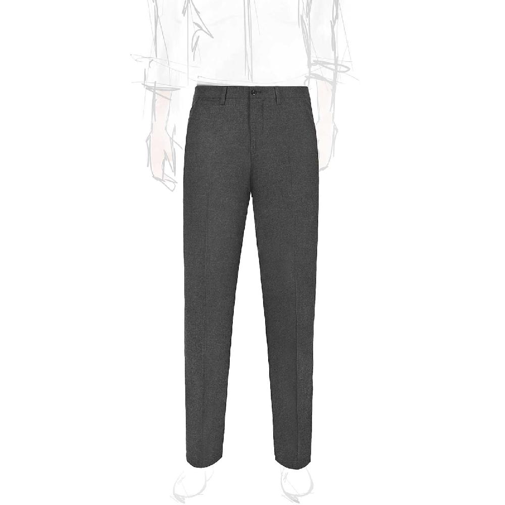 Rubinacci Pantalone casual in flanella grigio scuro